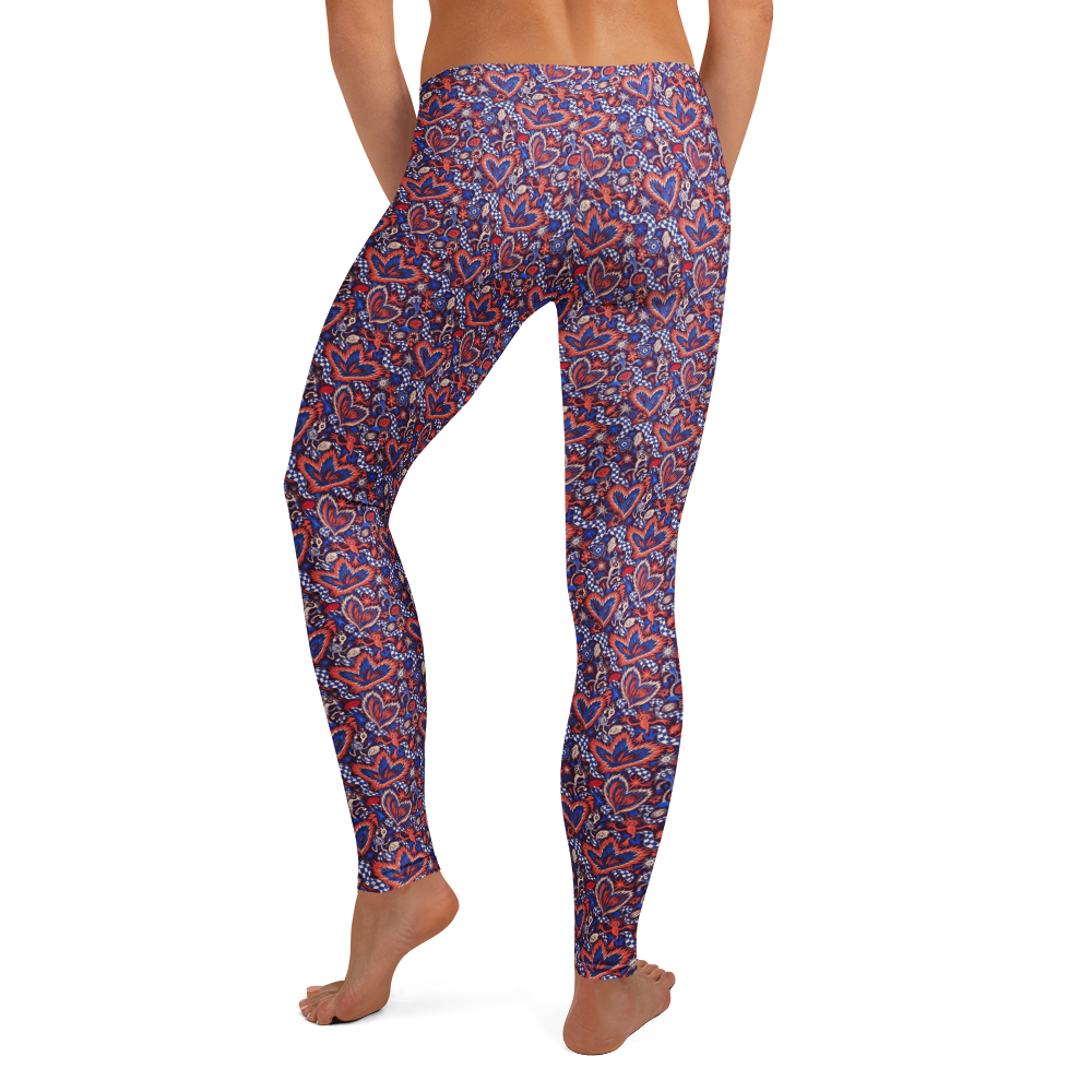 Valentine Doodle Leggings for Everyday Romance alternate view