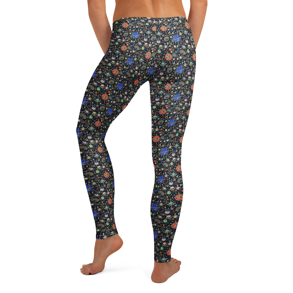 Interstellar Love Leggings - Valentine’s Doodles alternate view