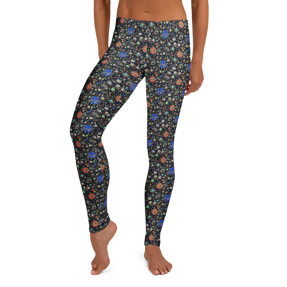 Interstellar Love Women's Leggings - Valentine's Doodles Collection
