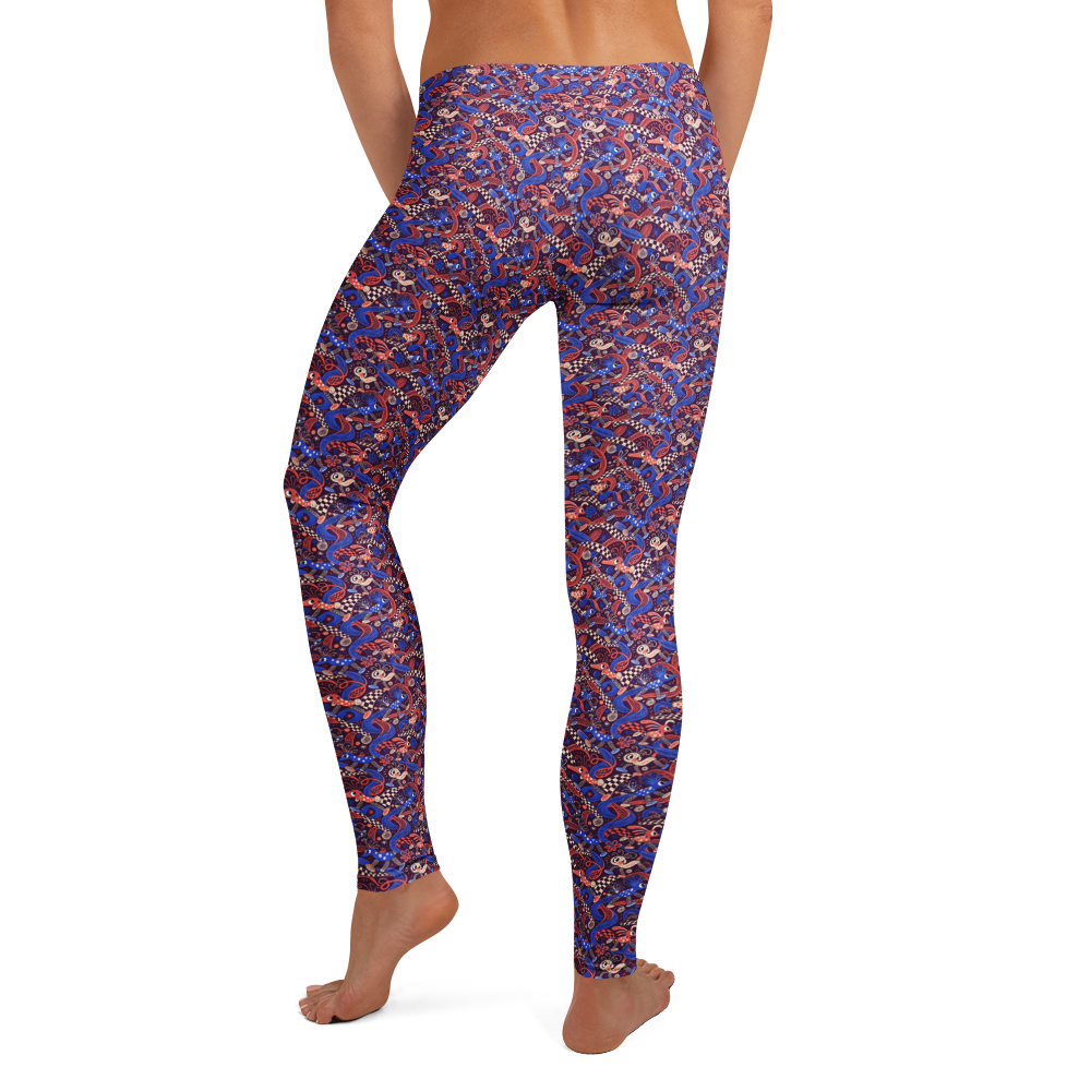 Valentine Doodle Leggings - Love at Every Step alternate view