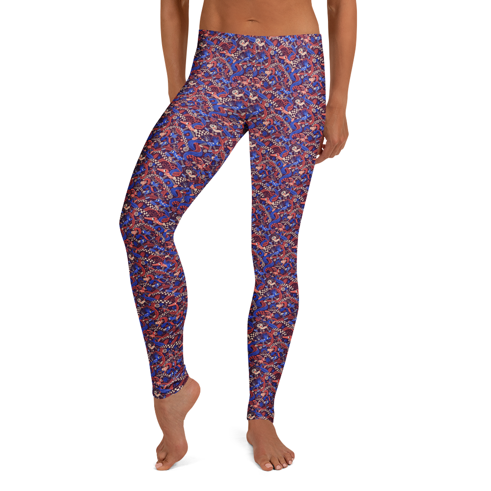 Valentine's Doodle Women's Leggings – Love at Every Step