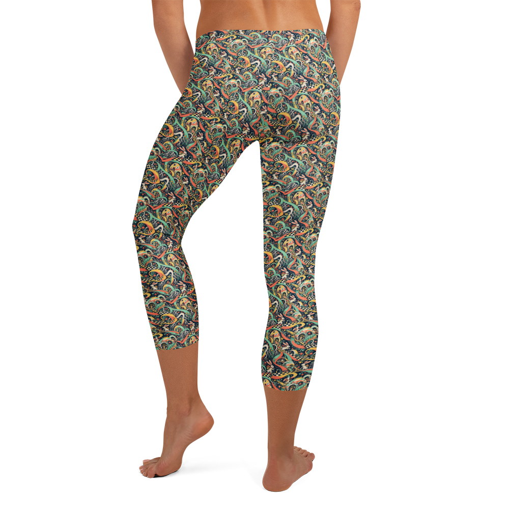 Meadow Bunny Capri Leggings for Easter alternate view