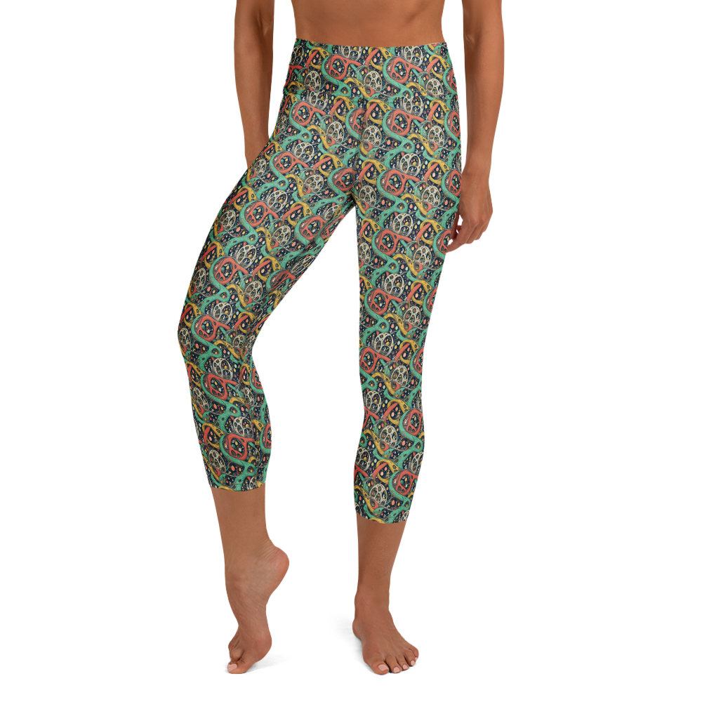 Twilight Serenity Easter Egg Tree Yoga Leggings for Harmonious Flows