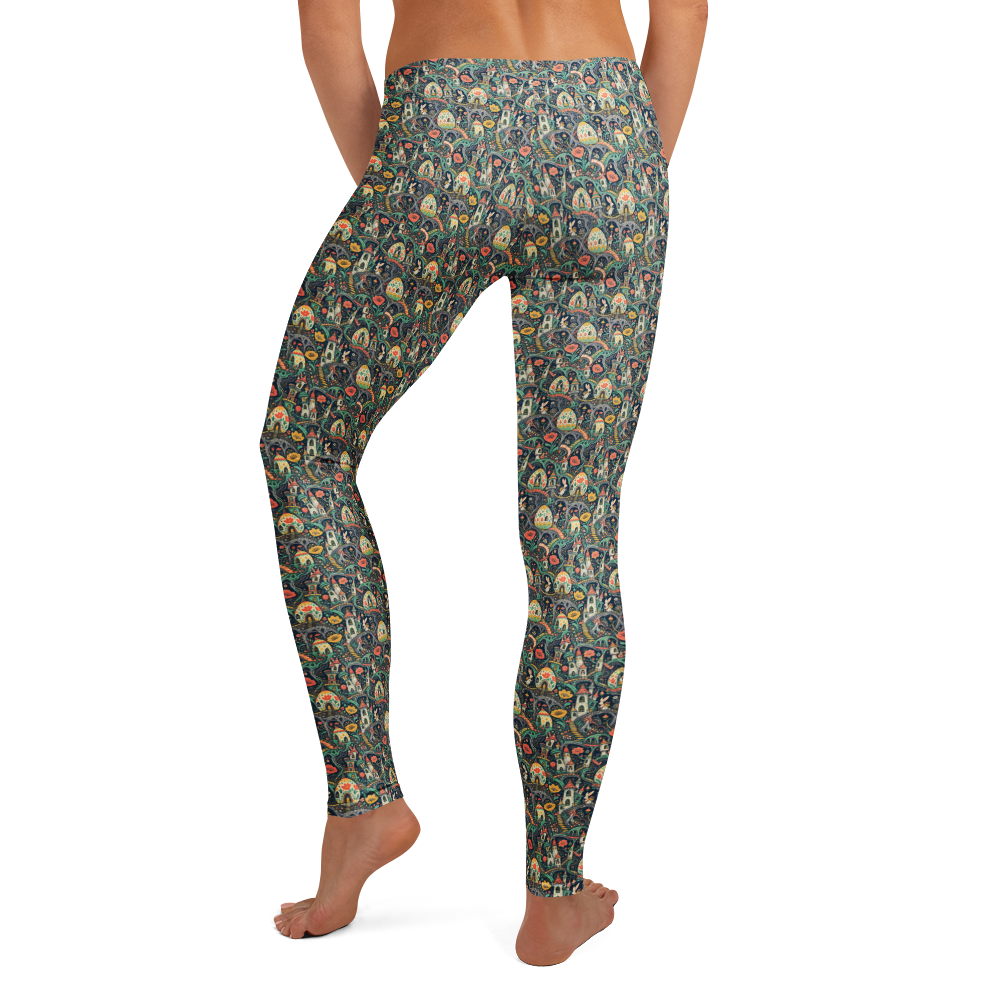 Floral Tree Art Leggings alternate view