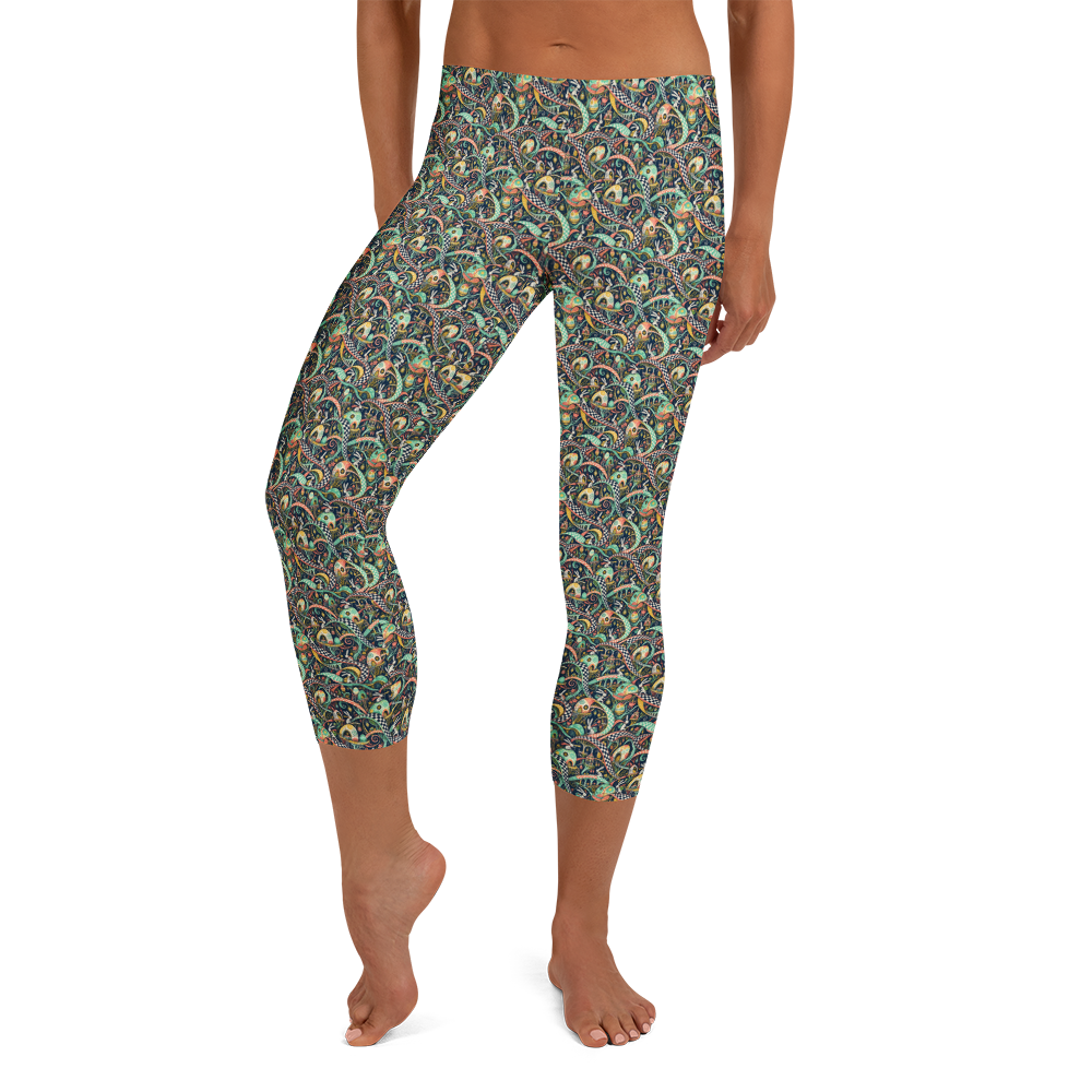 Spring Meadow Capri Leggings