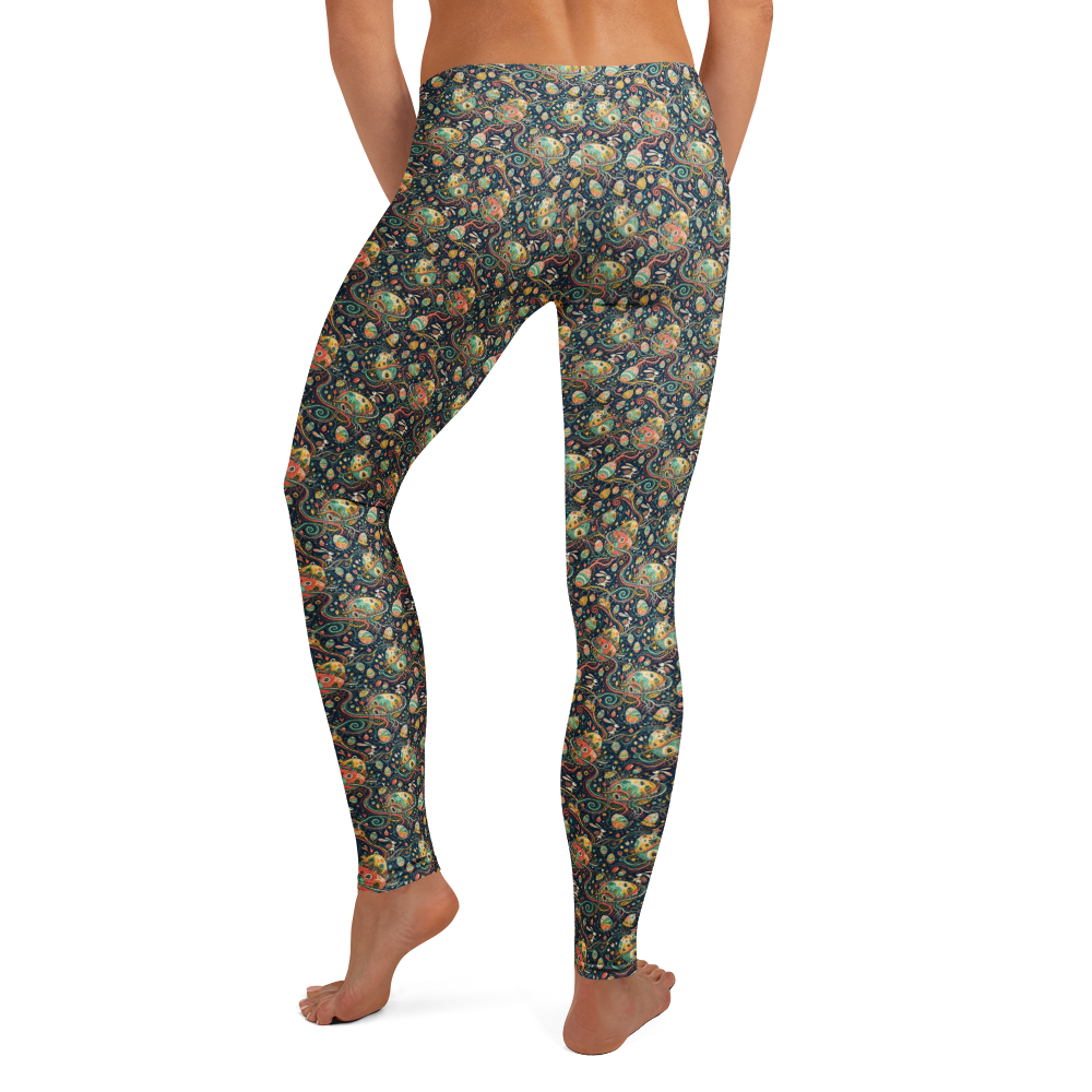 Enchanted Easter Leggings - Full-Length Design alternate view