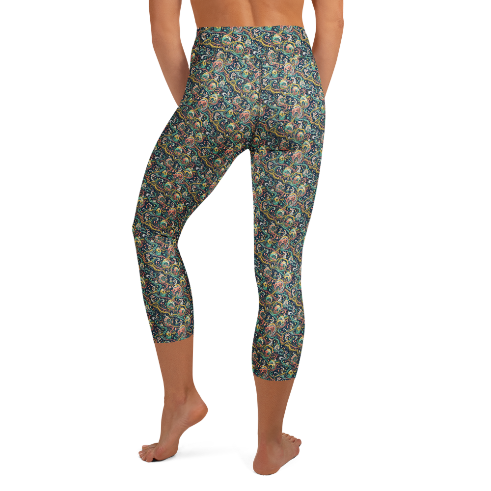 Mystical Easter Yoga Capri Leggings alternate view