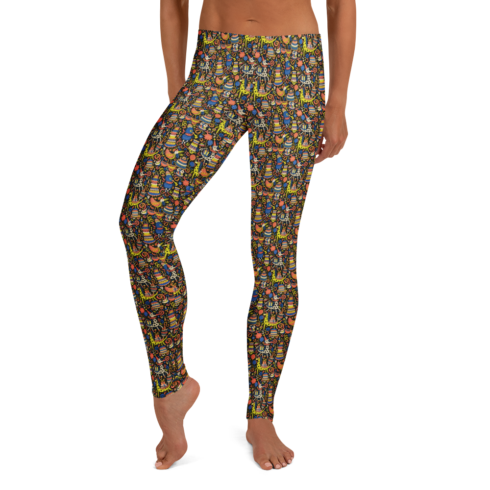 Sugary Soiree Doodle Full-Length Leggings