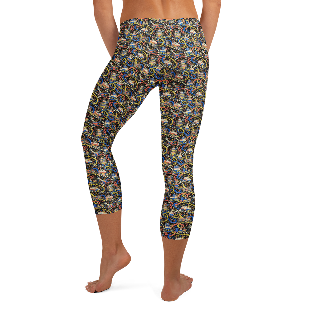 Cupcake Cascade Scribble Capri Leggings alternate view