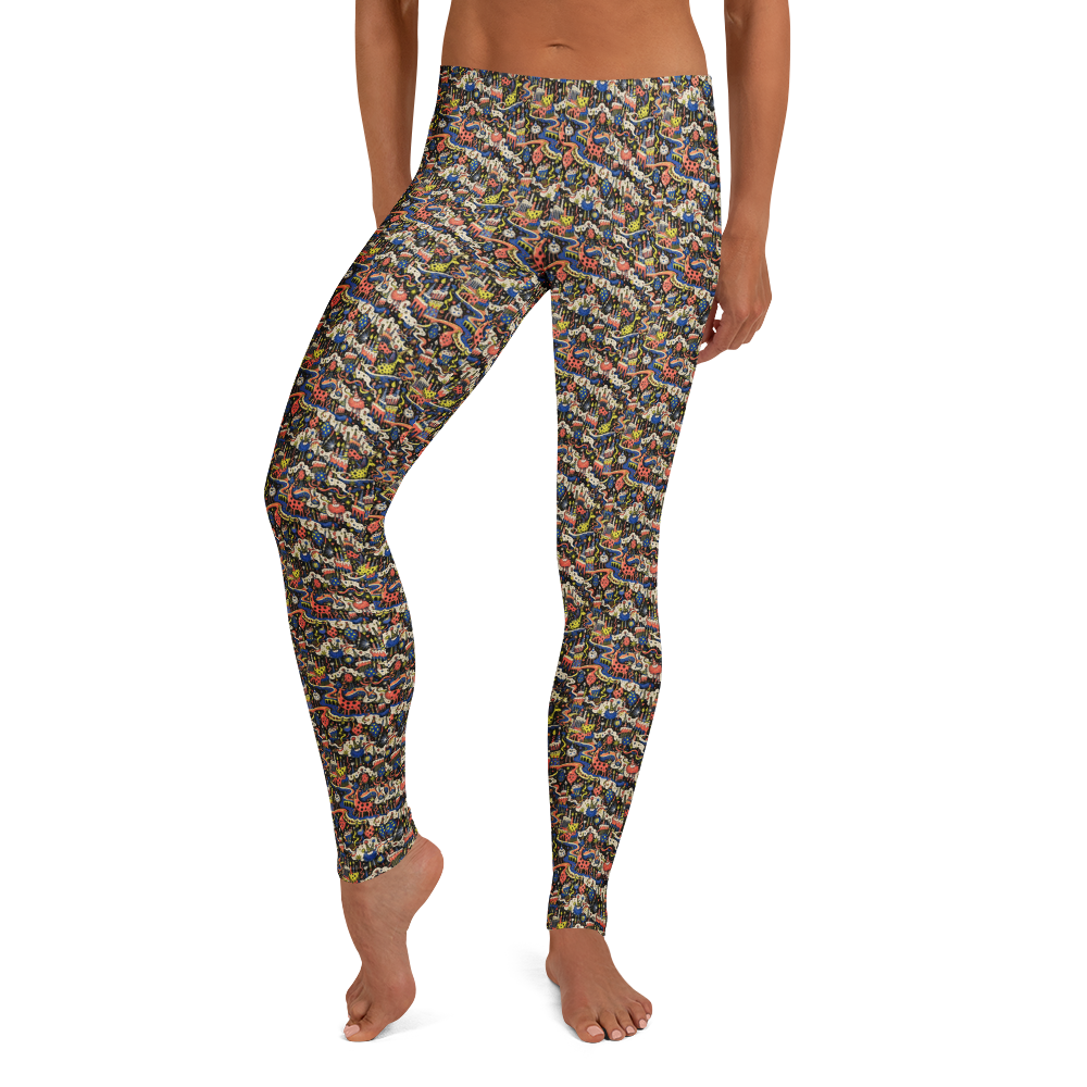 Frosted Fantasy Scribble Full-Length Leggings
