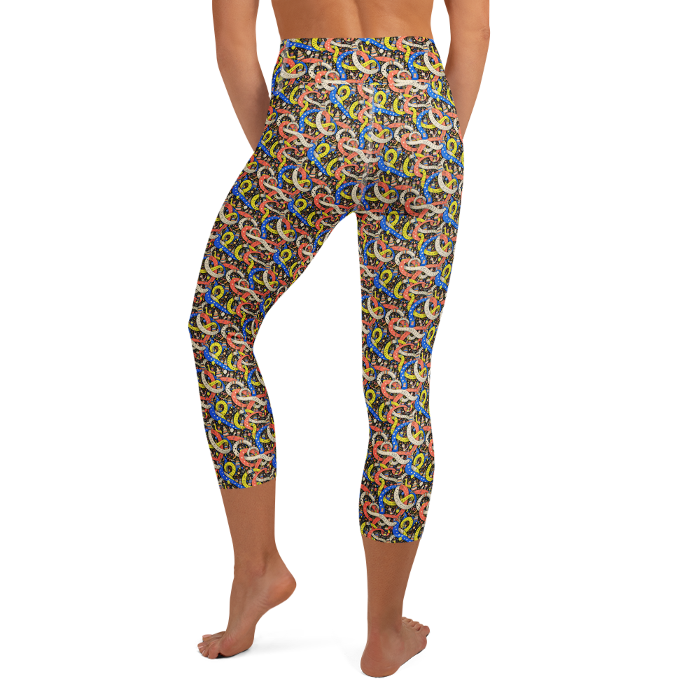 Bakery Bliss Scribble Yoga Capri Leggings alternate view