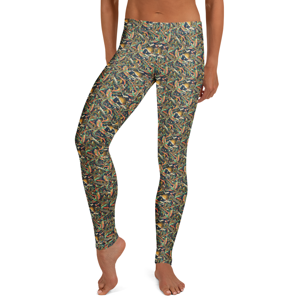 Golden Sunrise Parakeet Leggings