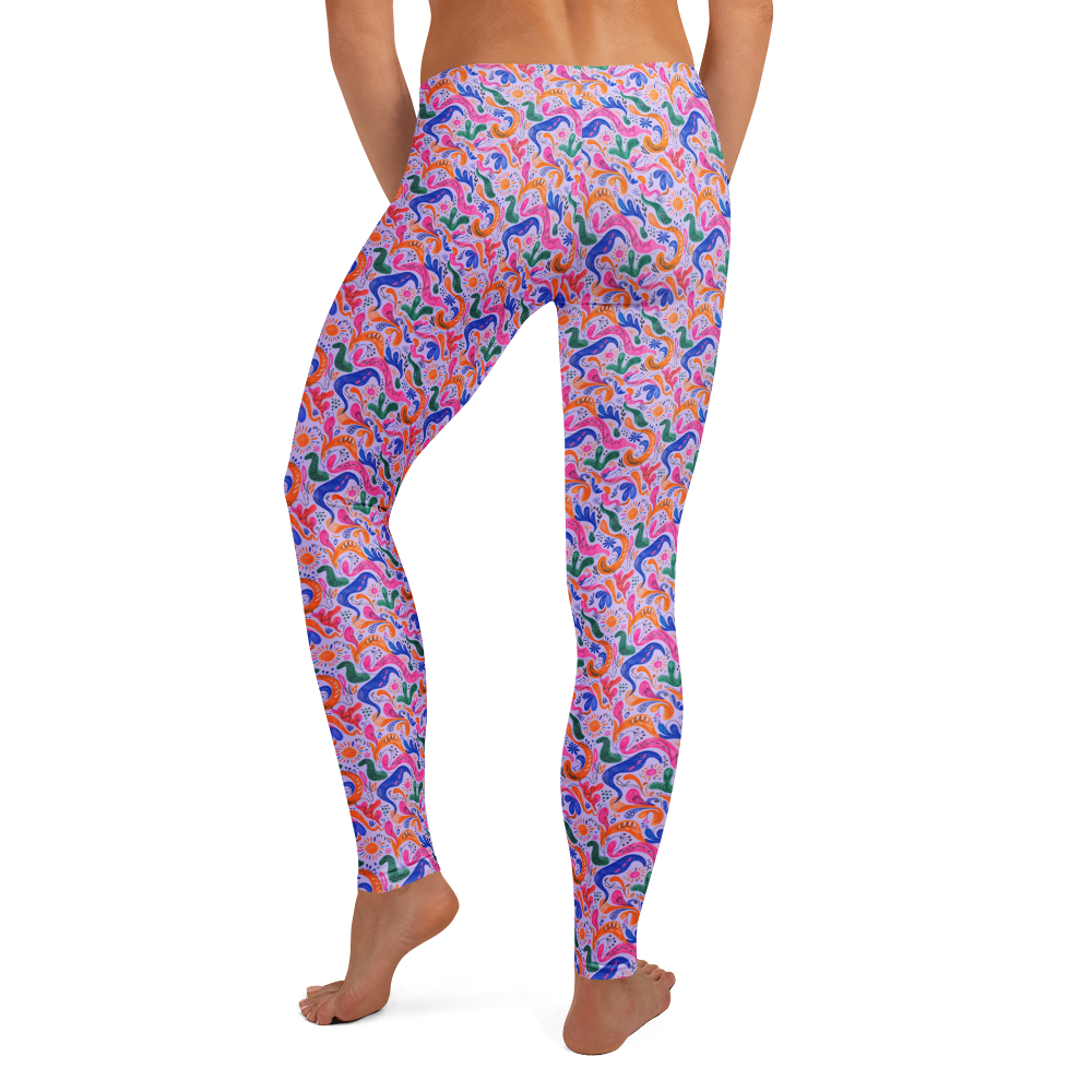 Color Burst Leggings - Artistic Aura Creativity Design alternate view
