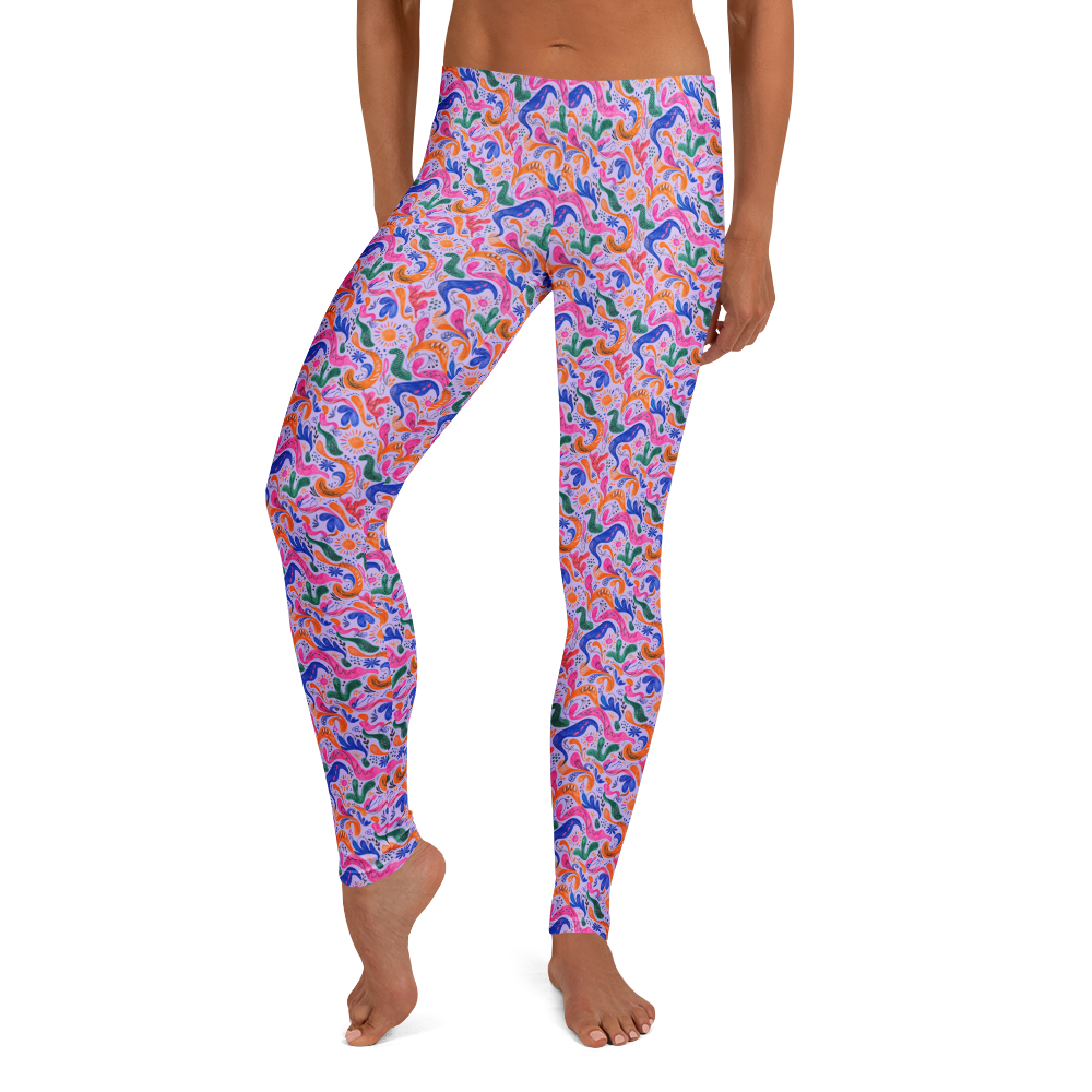 Color burst Creativity Full-Length Leggings - Artistic Aura