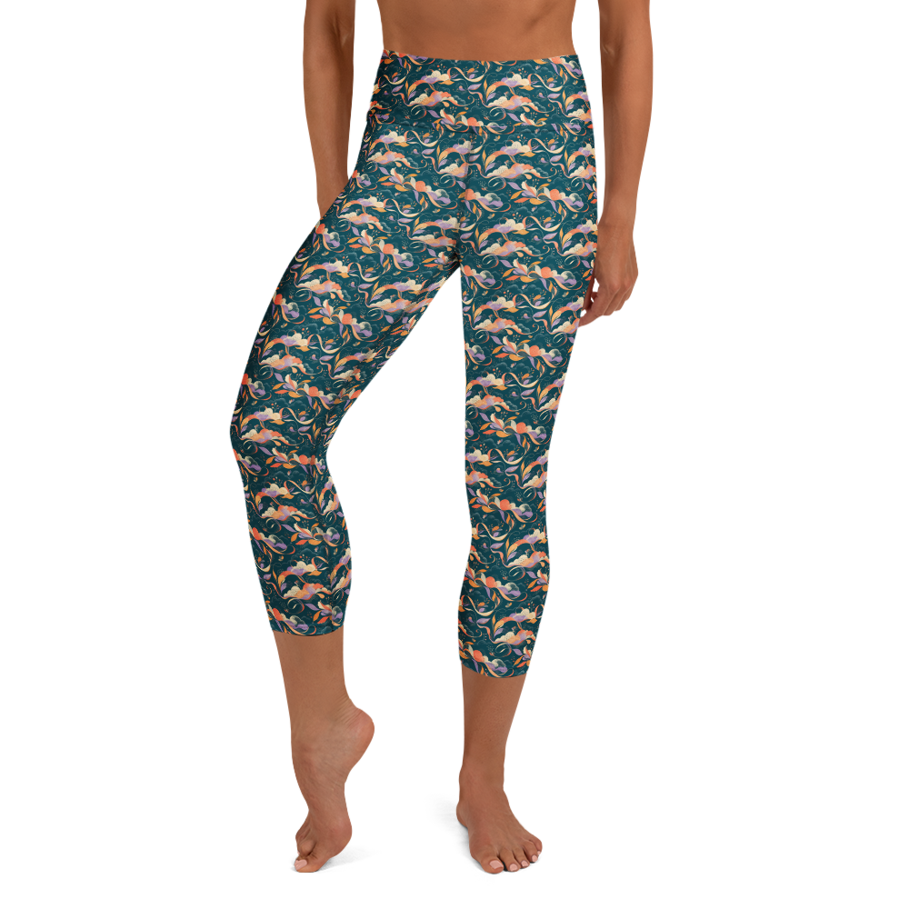 Cloudburst Creativity Yoga Leggings - Vivid Vinyasa