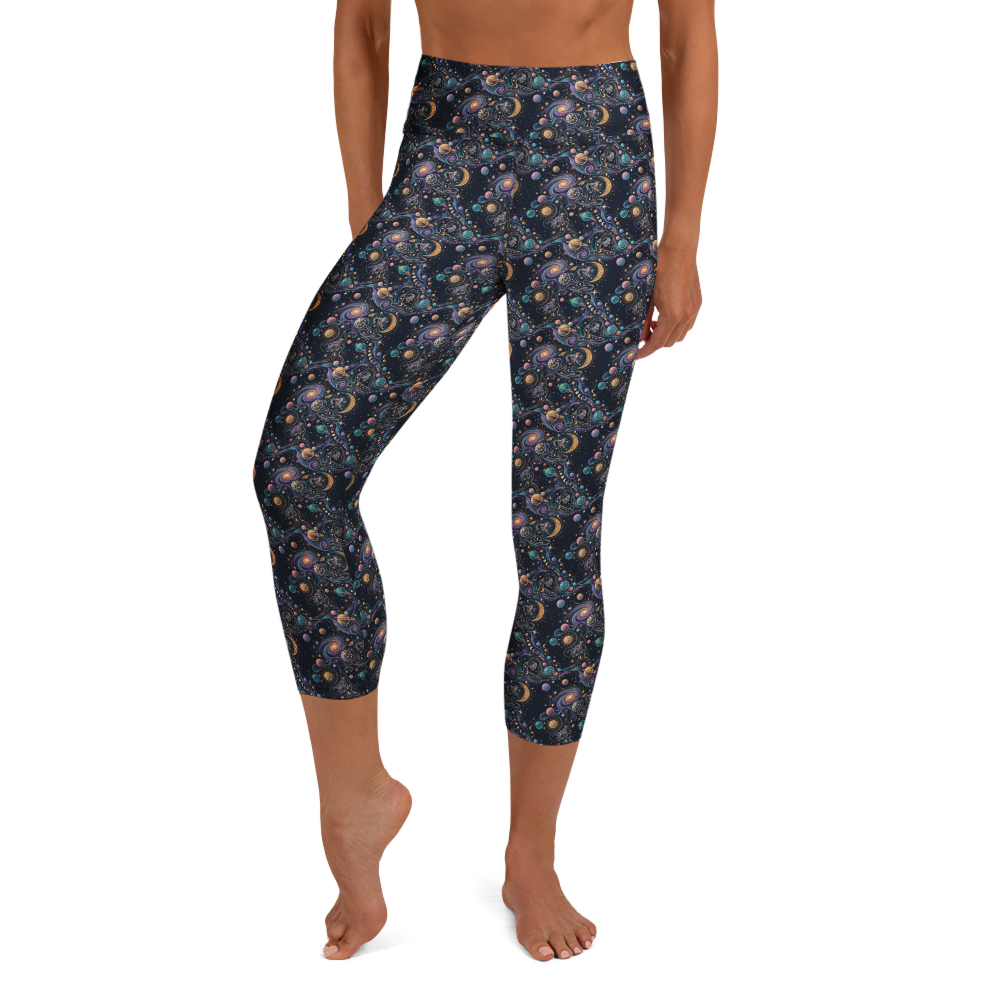 Cosmic Doodle Yoga Leggings - Zen Doodle Design