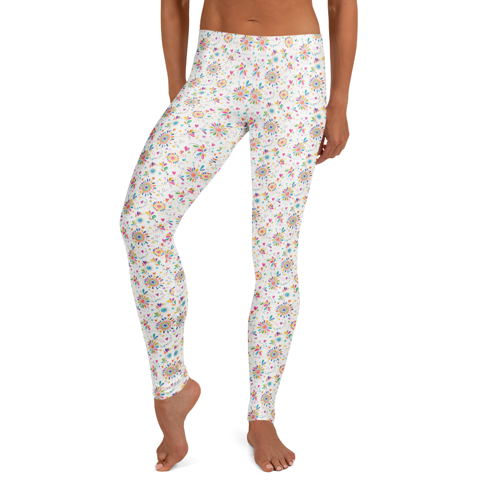 Kaleidoscope Doodle Leggings - A Spectrum of Playfulness