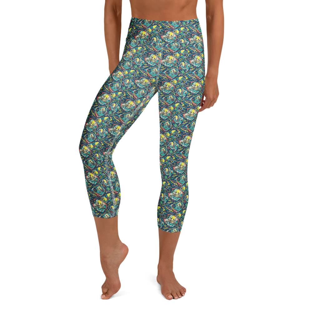 Vibrant Beach Fun Yoga Leggings