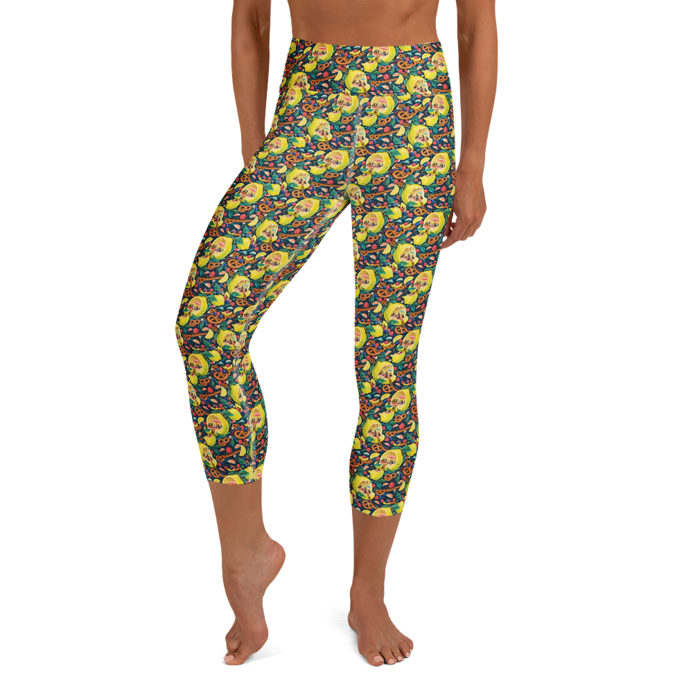 Vibrant Picnic Fun Yoga Leggings