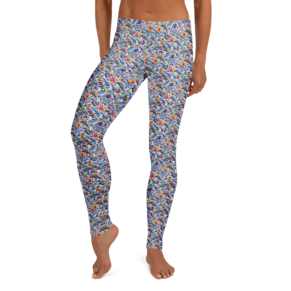 Artistic Leggings with Cool Doodles Patterns