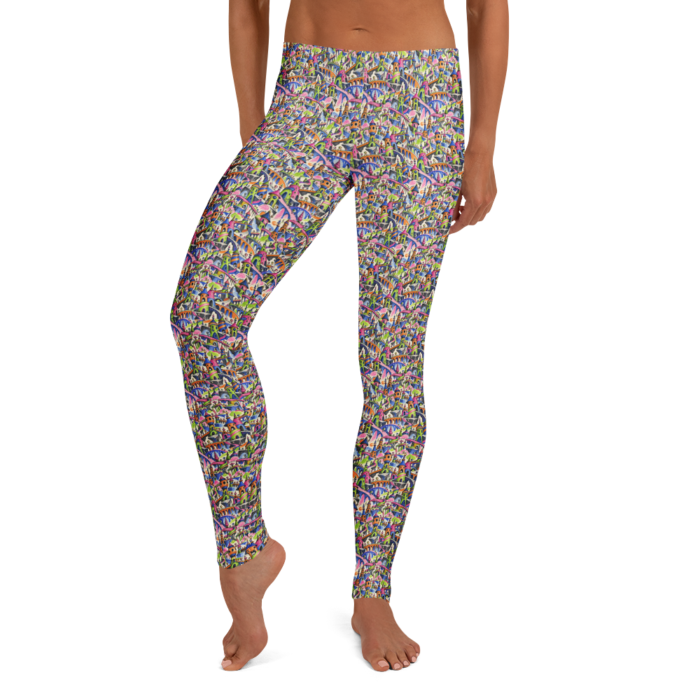 Artistic Leggings with Cool Doodles Patterns