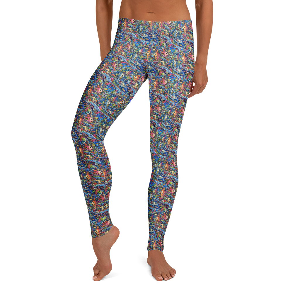 Artistic Leggings with Cool Doodles Patterns for Everyday Wear