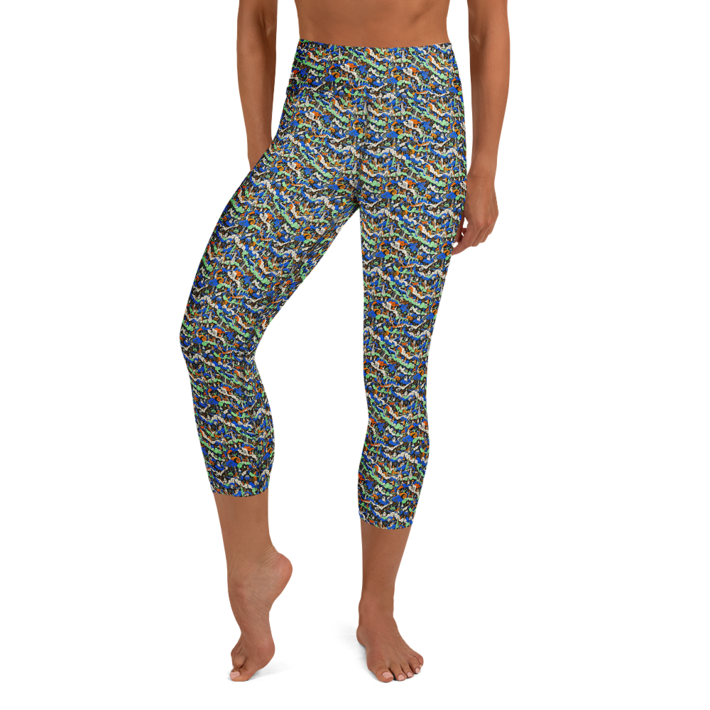 Artistic Geometric and Cloud Doodles Yoga Leggings
