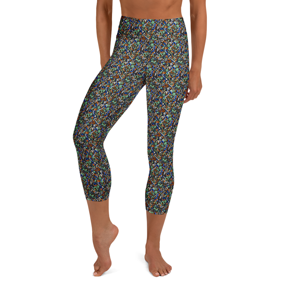 Ethereal Cool Doodle Yoga Leggings