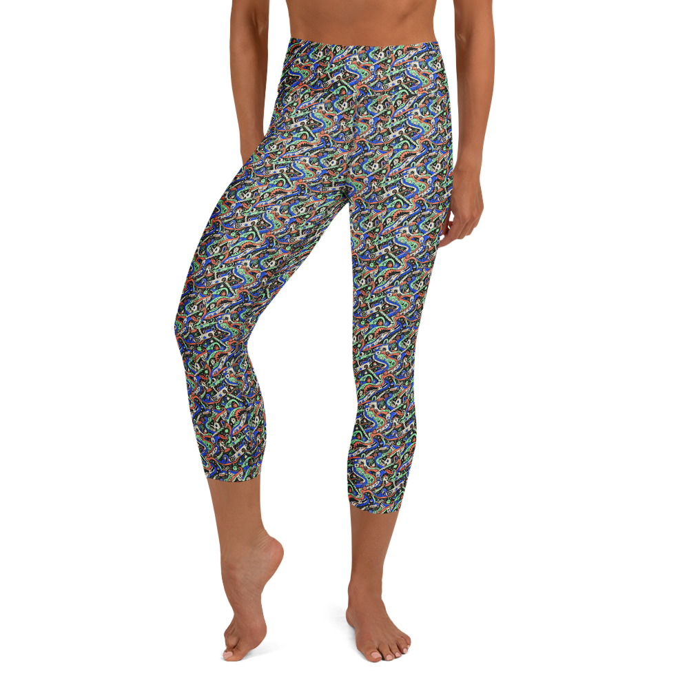 Yoga Leggings with Cute Doodles