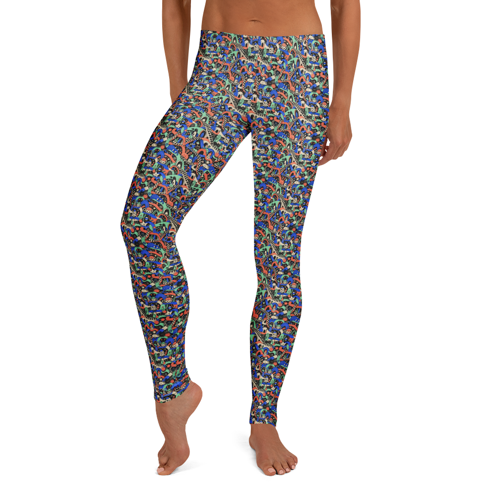 Artistic Joyful Cute Doodles Leggings