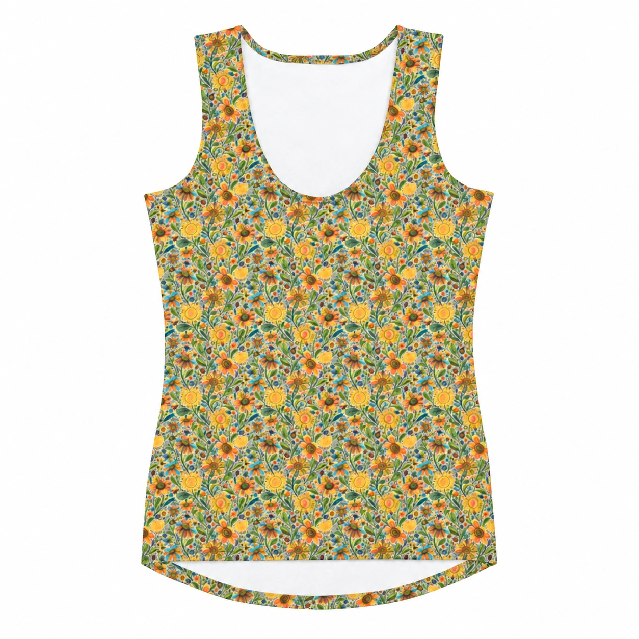 Sunlit Garden Doodle Tank Top
