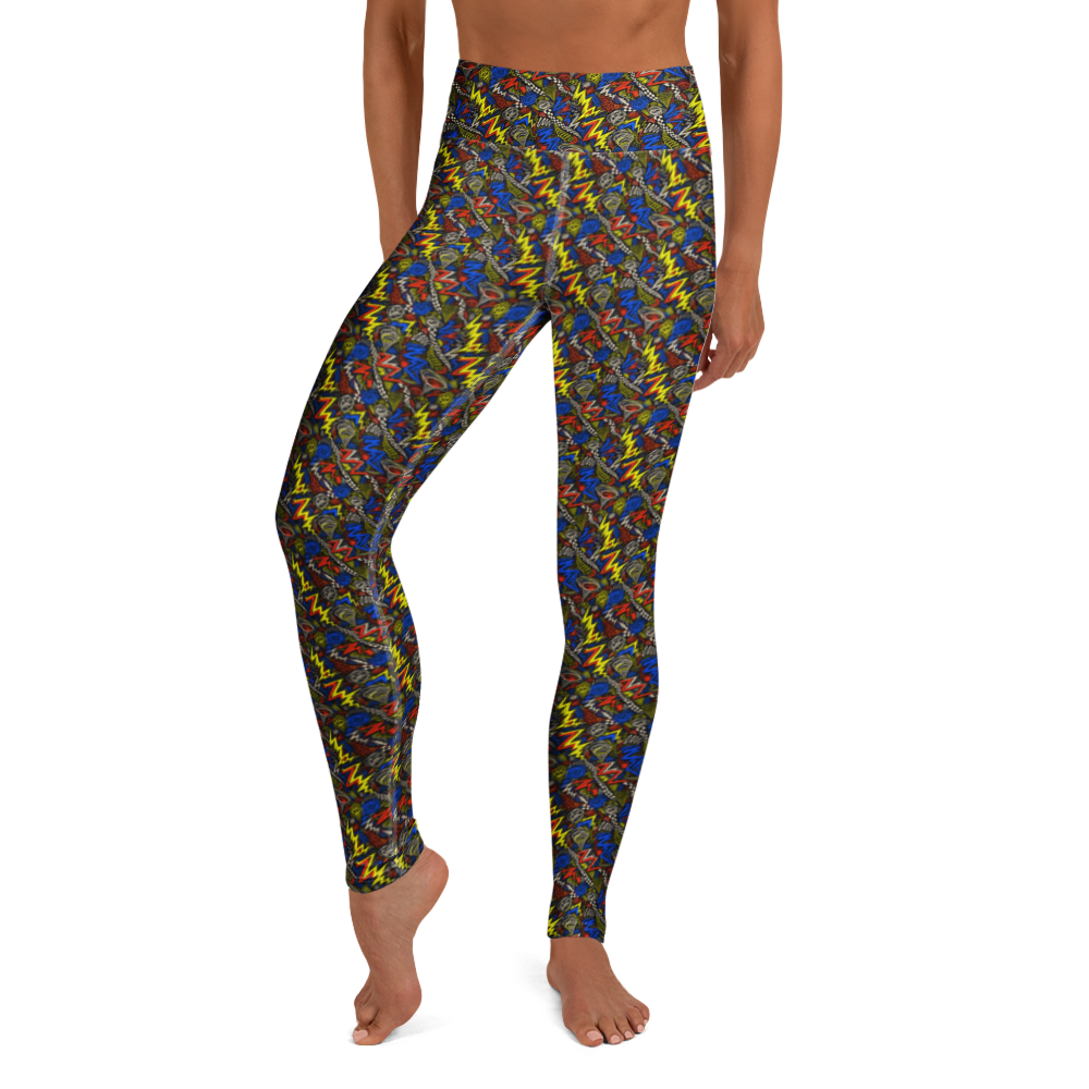 Abstract Energy Scribble Leggings alternate view