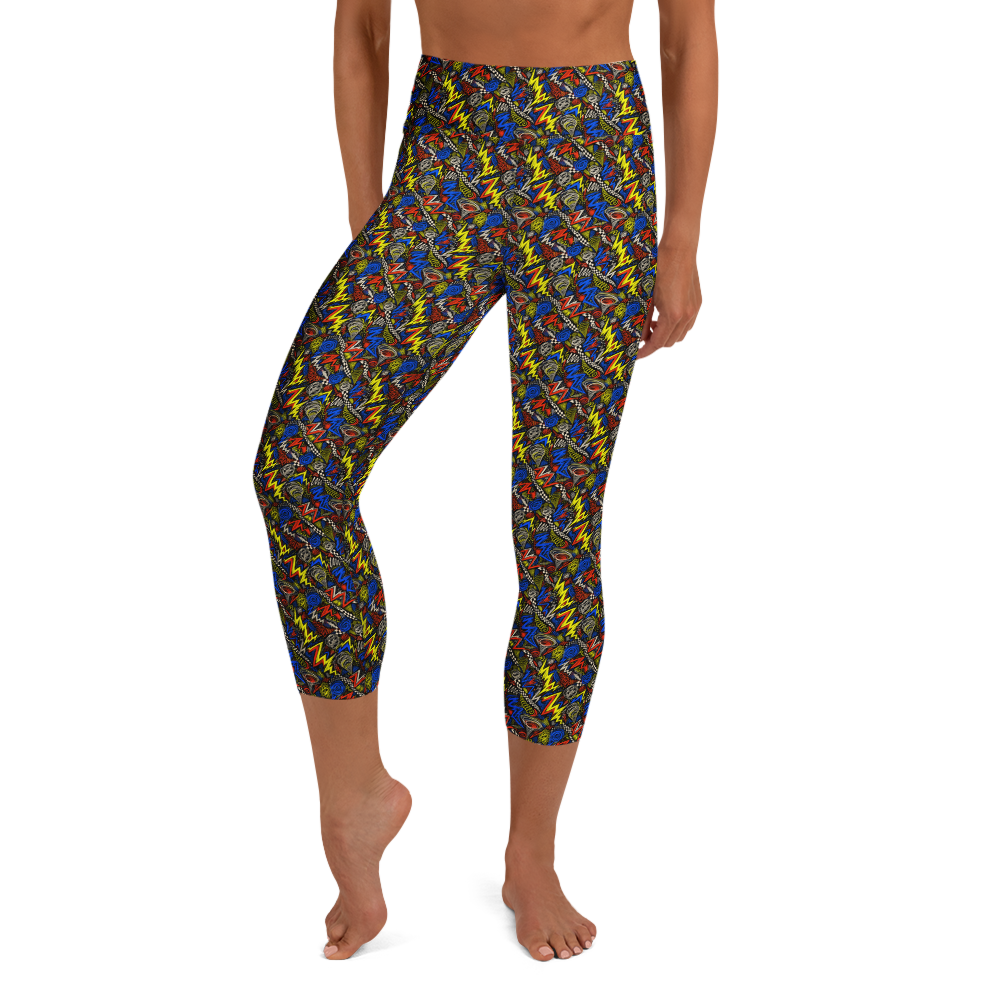 Abstract Energy Scribble Leggings