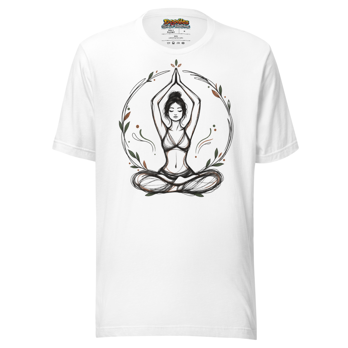 Yogic Serenity T-Shirt with Calm Pose Design