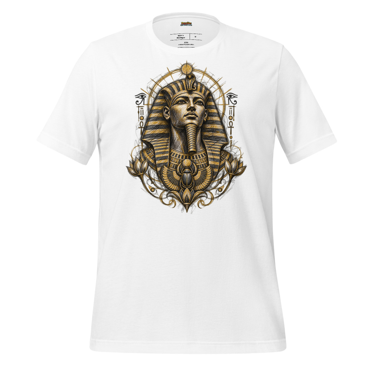 Pharaoh's Glyph T-Shirt - Eternal Egypt Scribble