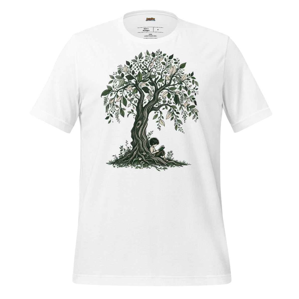 Literary Shade T-Shirt - Whispers of Nature Design