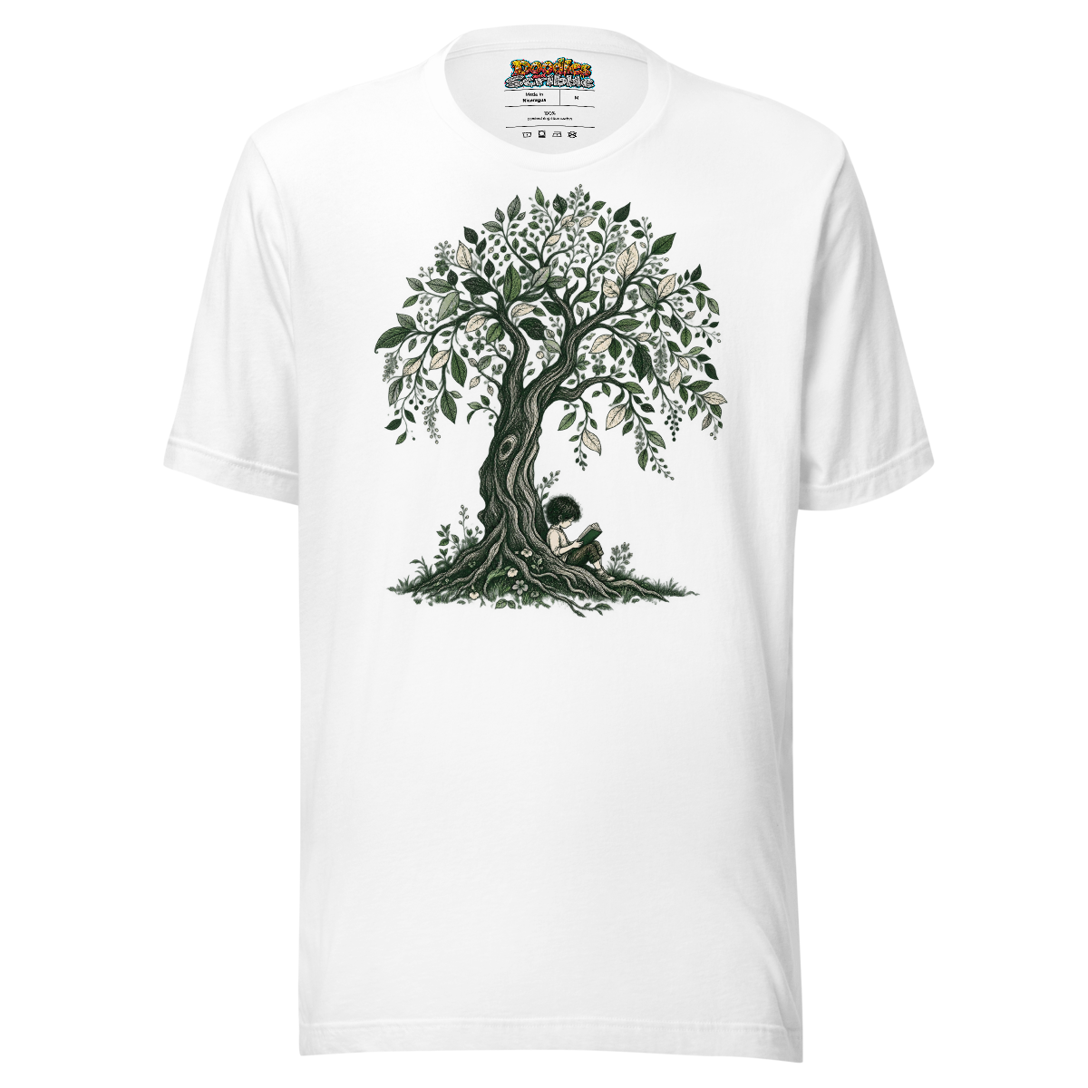Literary Shade T-Shirt - Whispers of Nature Design
