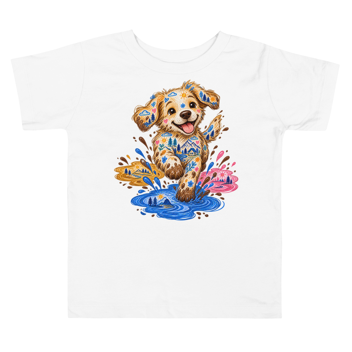 Puppy Puddle Worlds Toddler T Shirt