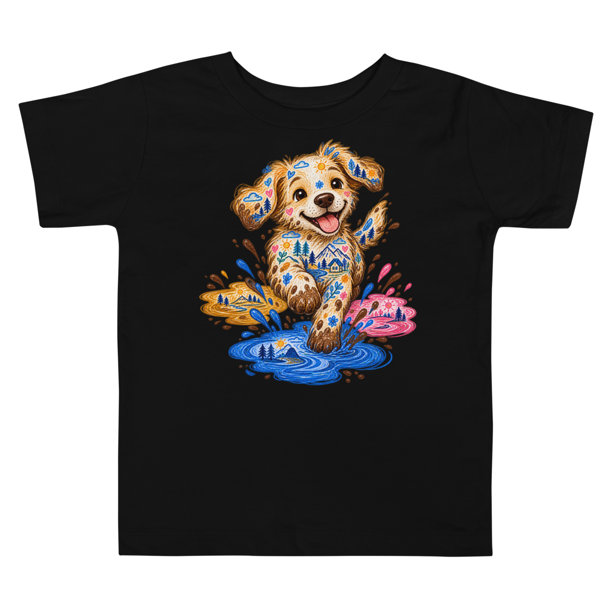 Puppy Puddle Worlds Toddler T Shirt alternate view