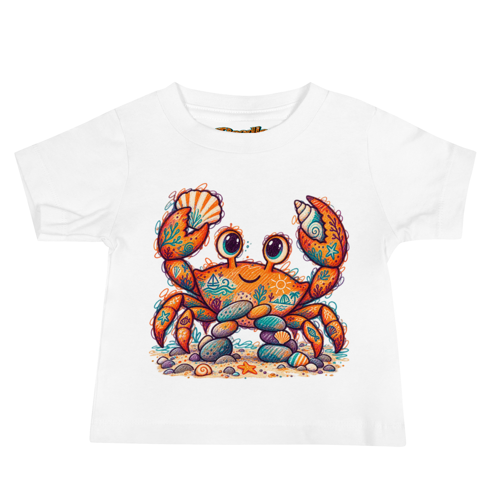 A Crab Building A Little Pebble Arch Baby T Shirt