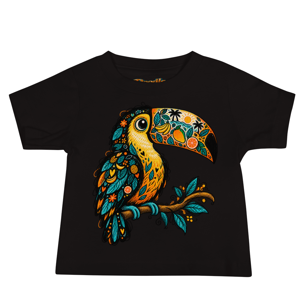 A Toucan Perched On A Curved Branch Baby T Shirt alternate view