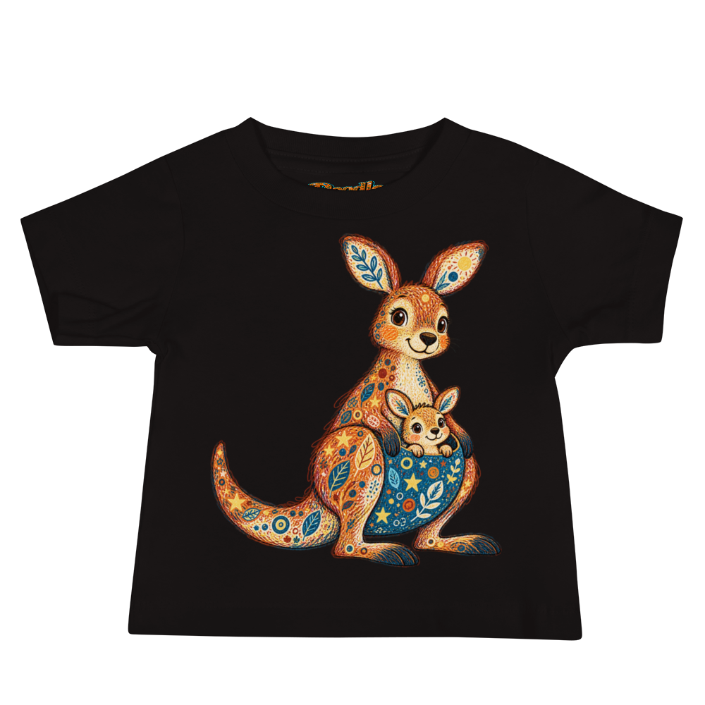 A Kangaroo Joey Peeking From A Pouch Baby T Shirt alternate view