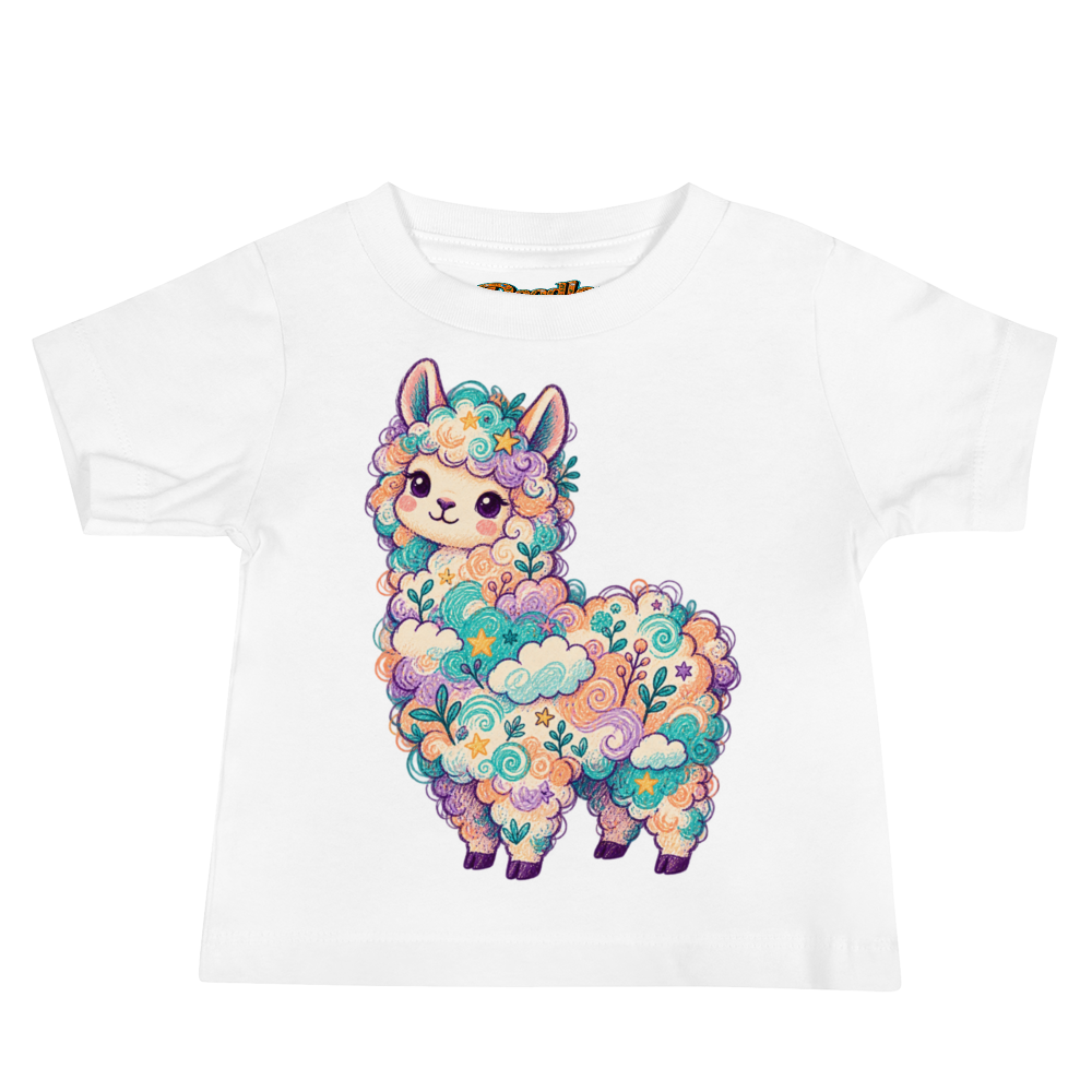 An Alpaca Wrapped In A Fluffy Cloud Baby T Shirt