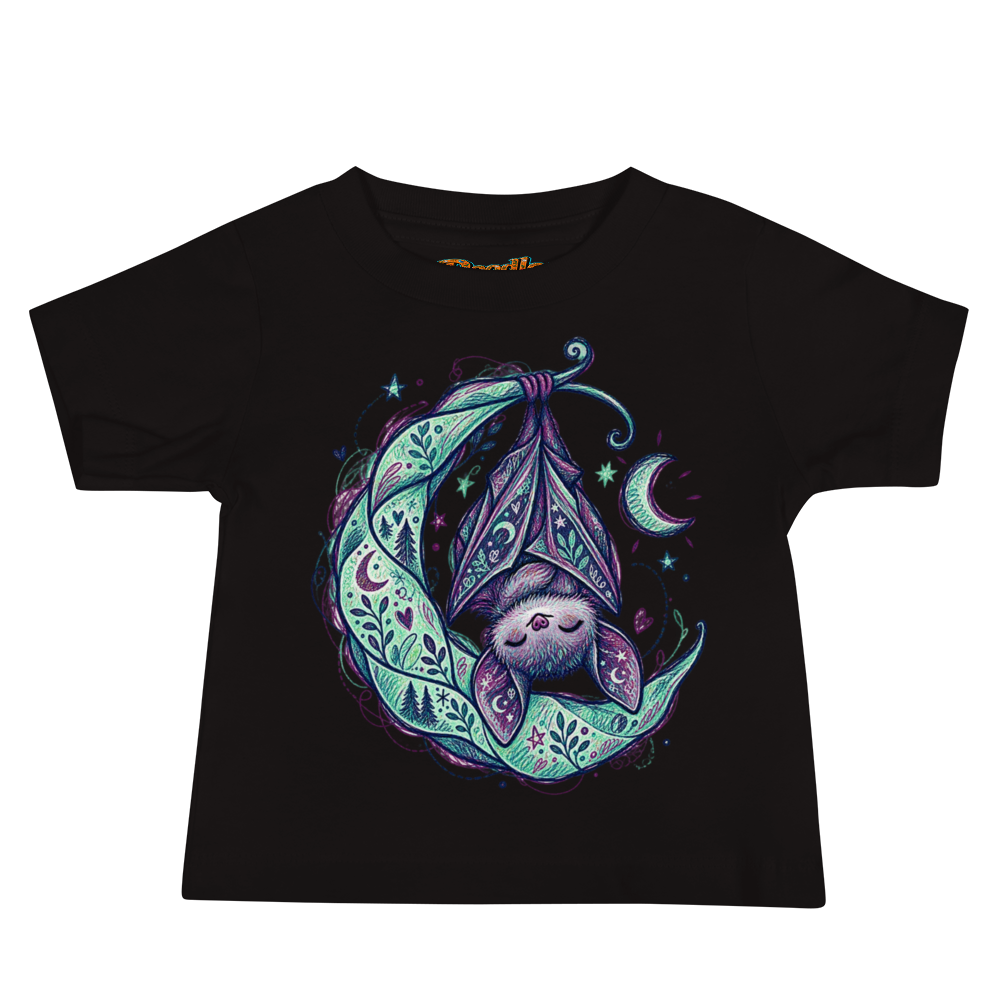 A Baby Bat Sleeping Upside Down In Baby T Shirt alternate view
