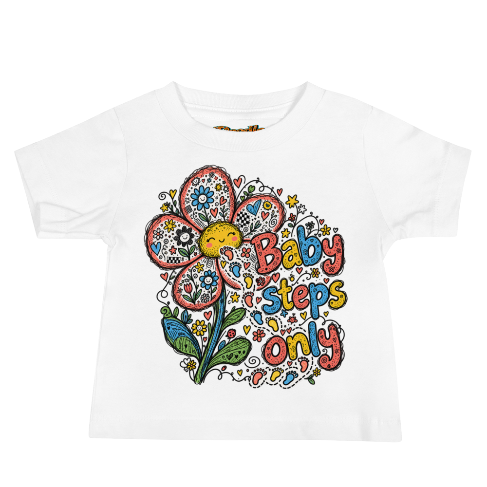 Exact Words Baby Steps Only Following A Trail Max Doodles Baby T Shirt