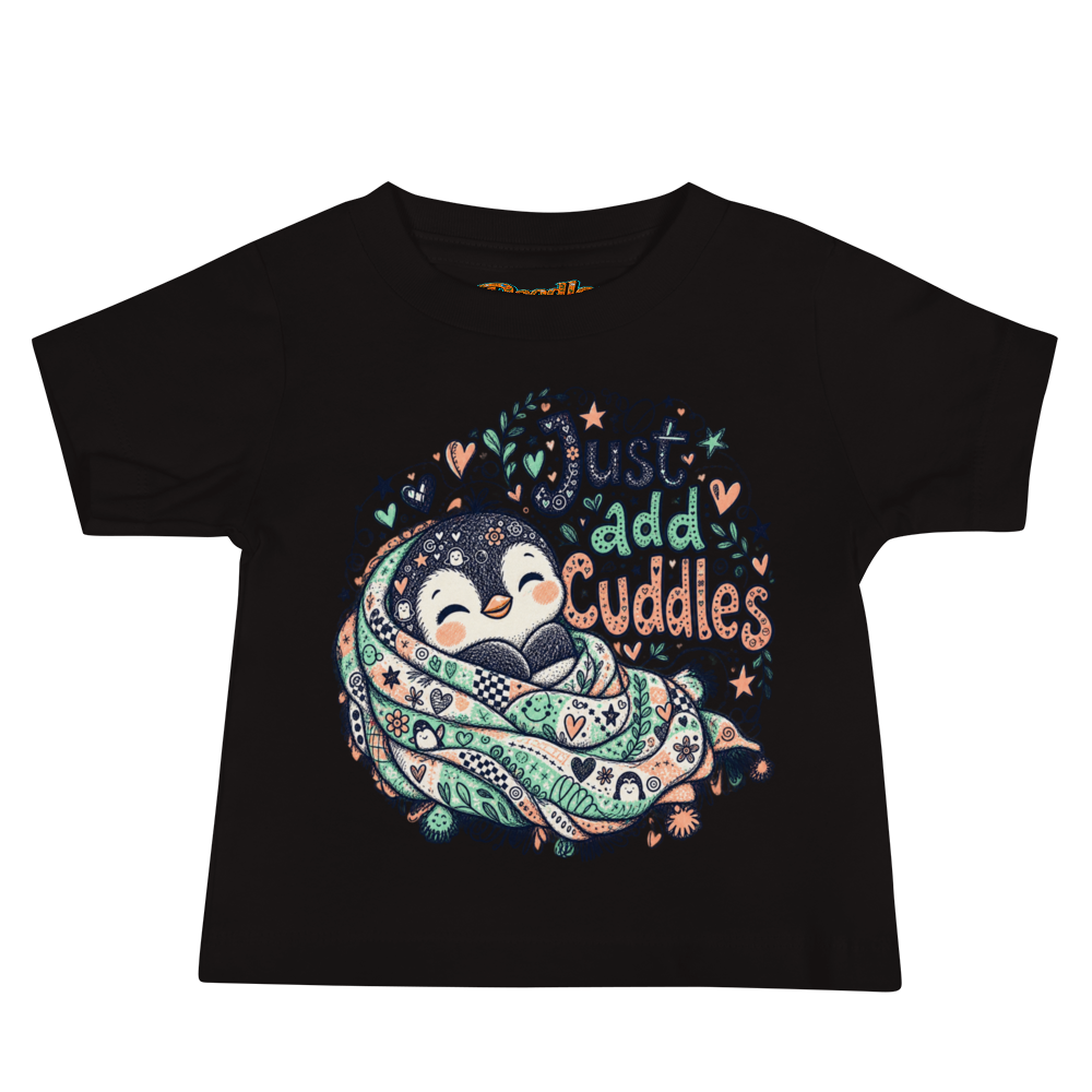 Exact Words Just Add Cuddles Beside A Small Max Doodles Baby T Shirt alternate view