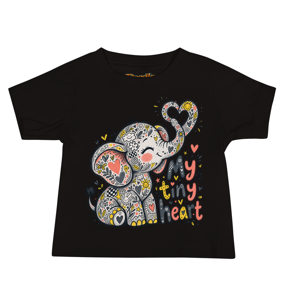 Exact Words My Tiny Heart Beside A Baby Max Doodles Baby T Shirt alternate view