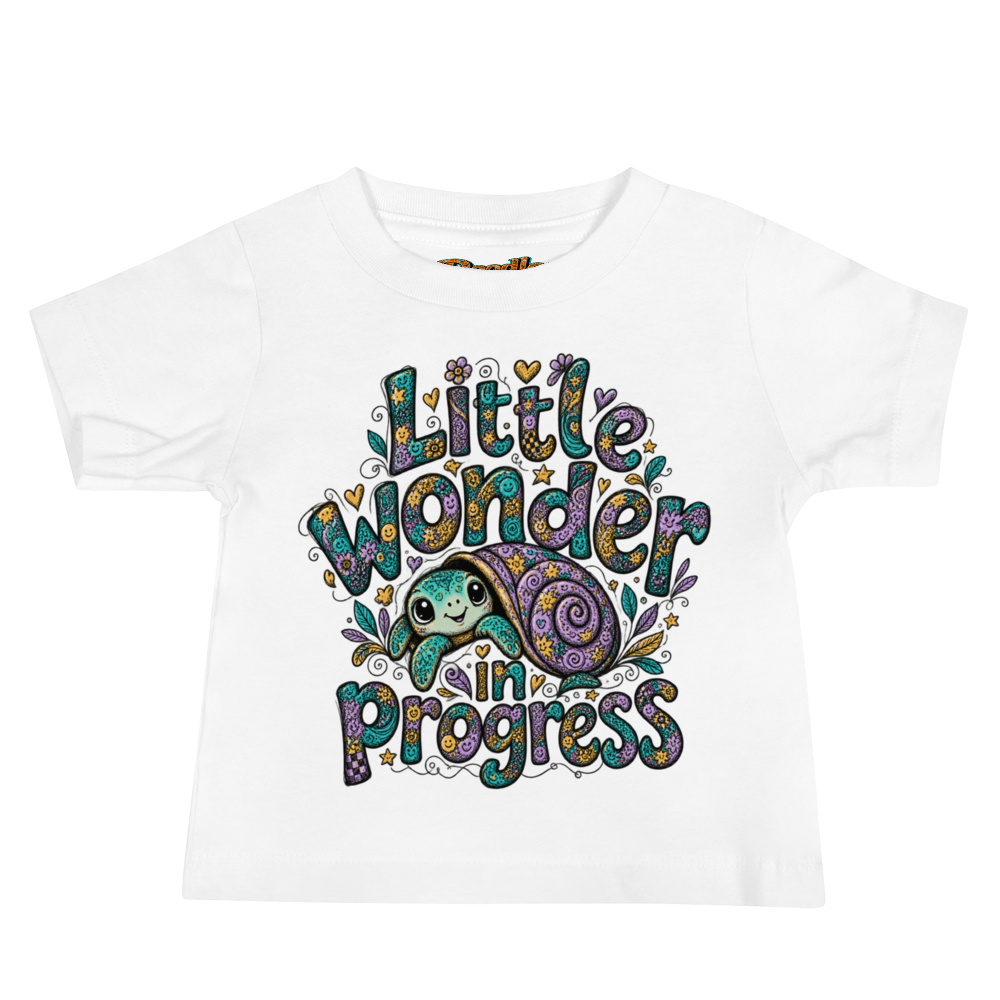 Exact Words Little Wonder In Progress With A Max Doodles Baby T Shirt