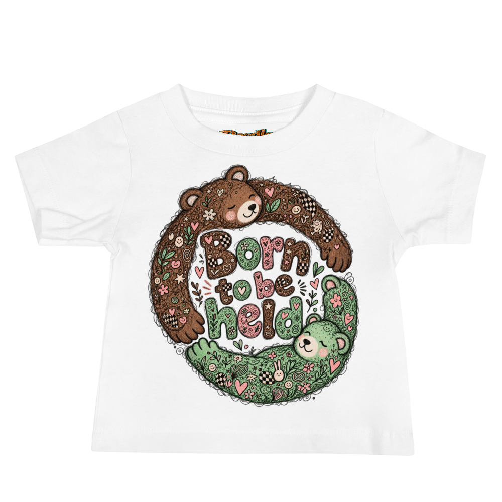 Exact Words Born To Be Held Beside Two Max Doodles Baby T Shirt
