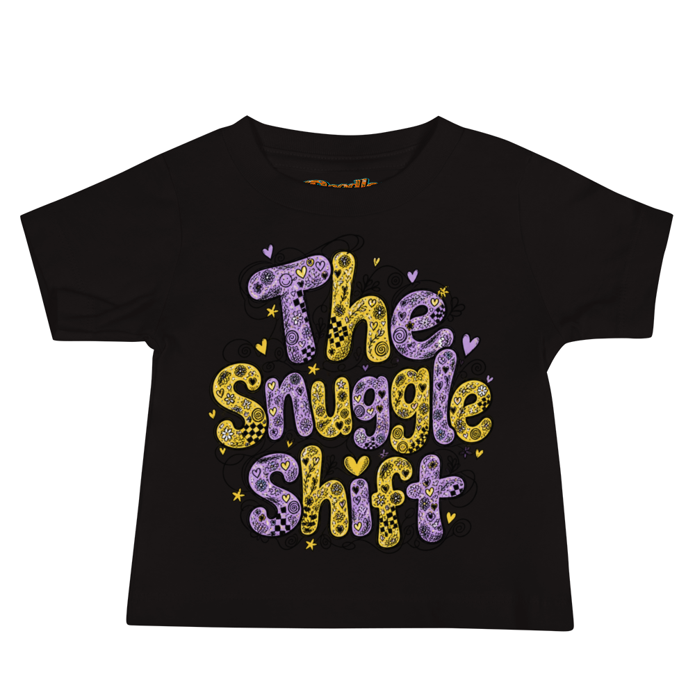 Exact Words The Snuggle Shift In Soft Rounded Max Doodles Baby T Shirt alternate view